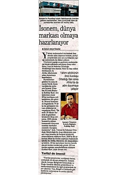Yeni Asır Gazetesi 2008